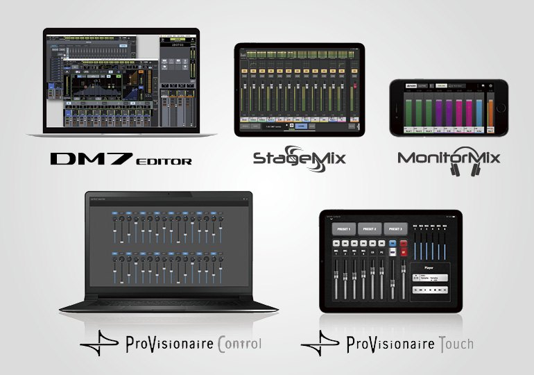 Yamaha Digital Mixing Console DM7: 兼容軟件，方便控制